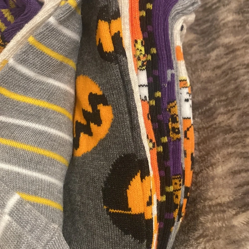Peanuts‎ Snoopy Great Pumpkin Halloween Fall Spooky 10 Pack Socks